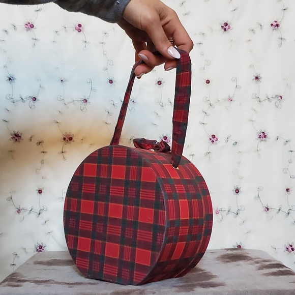 Vintage Tartan Plaid Train Case / Box Purse - Picture 8 of 9